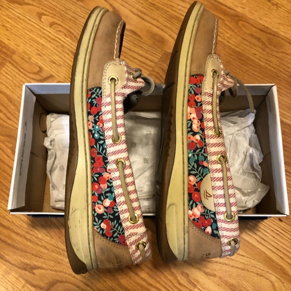 Sperry Floral Shoes Sz. 9 ( not with box) - Picture 3 of 6